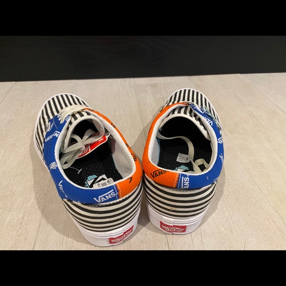 VANS ERA COMFYCUSH Pinned LAPIS NiB NEW MENS SIZE 11 WOMENS 12.5 PINSTRIPE SHOES - Picture 5 of 6